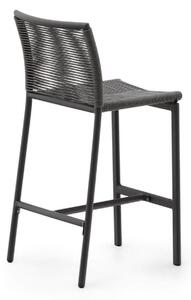 Zahradní barová židle ilupa 65 cm černá