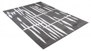 Makro Abra Moderní kusový koberec CHEAP T967A tmavě šedý bílý Rozměr: 140x200 cm