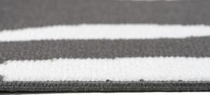 Makro Abra Moderní kusový koberec CHEAP T967A tmavě šedý bílý Rozměr: 130x190 cm