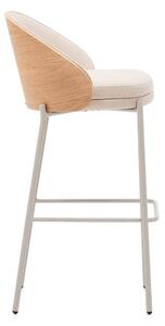Barová židle meya 77 cm chenille béžová