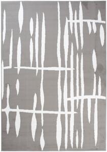Makro Abra Moderní kusový koberec CHEAP T967A šedý bílý Rozměr: 80x150 cm