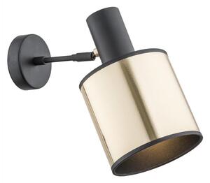 Argon 4279 - Nástěnné bodové svítidlo HERMAN 1xE27/15W/230V mosaz/černá