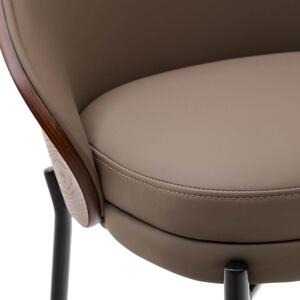 Barová židle meya 77 cm tmavě hnědá
