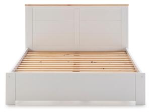 Bílá dvoulůžková postel Marckeric Akira, 160 x 200 cm