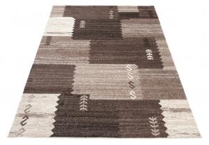 Makro Abra Kusový koberec LUX VERSO 3402A G16 hnědý Rozměr: 80x150 cm