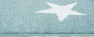 Makro Abra Kusový koberec 1387A A7C LUX VERSO 65 Hvězdy modrý Rozměr: 160x220 cm
