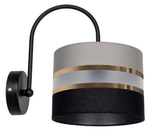 Nástěnné svítidlo CORAL 1xE27/60W/230V černá/šedá