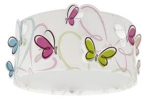Dalber 62146 - Dětské stropní svítidlo BUTTERFLY 2xE27/60W/230V