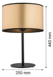 Argon 4297 - Stolní lampa KARIN 1xE27/15W/230V mosaz/černá