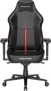 Herní židle DXRacer MARTIAN XL Triangle s elektrickým ovládáním, masáží a ventilací, černo-červená