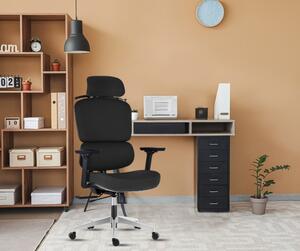 Mercury Ergonomická kancelářská židle DAKOTA BLACK, černá