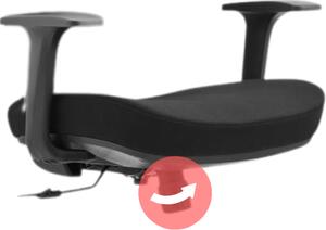 Mercury Ergonomická kancelářská židle DAKOTA BLACK, černá