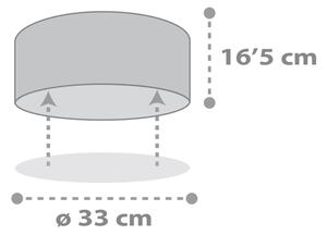 Dalber 82216B - Dětské stropní svítidlo STAR LIGHT 2xE27/60W/230V bílá