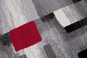 Makro Abra Kusový koberec JAWA J380A šedý / červený Rozměr: 140x190 cm