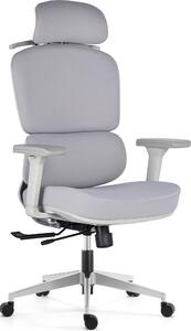 Mercury Ergonomická kancelářská židle DAKOTA GREY, šedé plasty