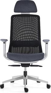 Mercury Ergonomická kancelářská židle DORA černá/šedá