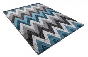 Makro Abra Kusový koberec JAWA J378A modrý šedý Rozměr: 80x150 cm