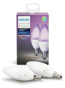 PH 8718696695241 Hue White and Color Ambiance LED žárovka E14 set 2ks 8718696695241 2x6W RGB - PHILIPS