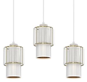 Lustr na lanku BLANCO 3xE27/60W/230V bílá