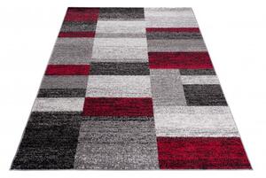 Makro Abra Kusový koberec JAWA J384A šedý / červený Rozměr: 80x150 cm