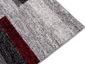 Makro Abra Kusový koberec JAWA J384A šedý / červený Rozměr: 140x190 cm