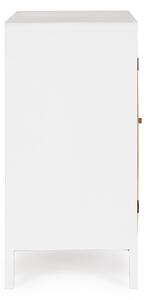 Komoda Charlize s příborníkem 80 x 82 cm bílo-hnědá