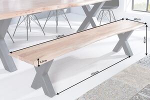 Stolová lavice MAMMUT X HONEY 160 CM masiv akácie Nábytek | Jídelní prostory | Stolové lavice