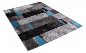 Makro Abra Kusový koberec JAWA J382A šedý / modrý Rozměr: 140x190 cm