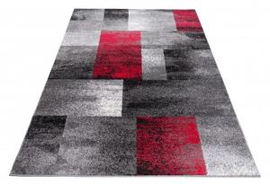 Makro Abra Kusový koberec JAWA J390A šedý / červený Rozměr: 80x150 cm