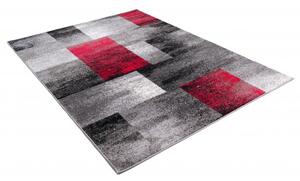 Makro Abra Kusový koberec JAWA J390A šedý / červený Rozměr: 140x190 cm