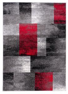 Makro Abra Kusový koberec JAWA J390A šedý / červený Rozměr: 140x190 cm
