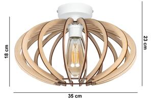 Přisazený lustr EARTH 1xE27/60W/230V bílá/béžová