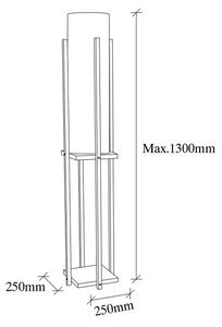 Stojací lampa 1xE27/40W/230V béžová