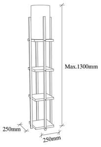 Stojací lampa 1xE27/40W/230V