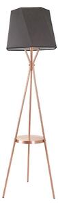 Stojací lampa VENEDIK 1xE27/60W/230V šedá/měděná