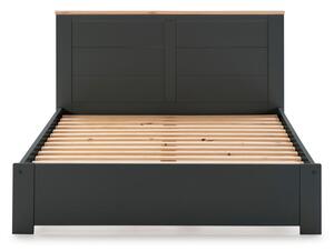 Černá dvoulůžková postel s roštem 160x200 cm Akira – Marckeric