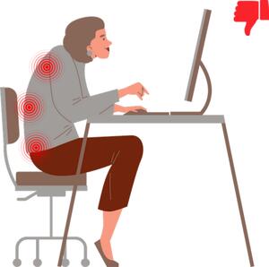 Mercury Ergonomická kancelářská židle WISDOM, šedý plast, modrá látka