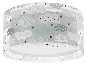 Dalber 41416E - Dětské stropní svítidlo CLOUDS 2xE27/60W/230V šedá