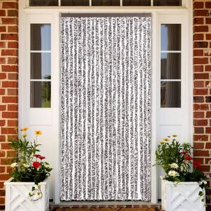 Závěs proti hmyzu hnědý a béžový 90 x 220 cm Chenille