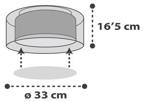 Dalber 41416E - Dětské stropní svítidlo CLOUDS 2xE27/60W/230V šedá