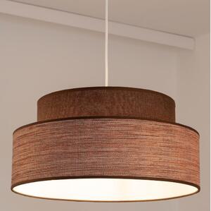 Lustr na lanku GRACE 1xE27/60W/230V pr. 40 cm hnědá/béžová