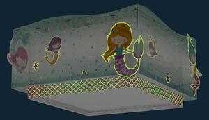 Dalber 63446 - Dětské stropní svítidlo MERMAIDS 2xE27/60W/230V