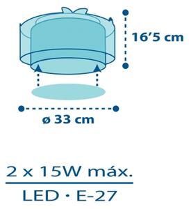 Dalber 76116 - Dětské stropní svítidlo JUNGLE 2xE27/15W/230V