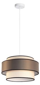 Lustr na lanku GRACE 1xE27/60W/230V pr. 40 cm krémová/hnědá