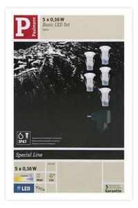 Paulmann 98891 - SADA 5X LED/0,16W IP67 Venkovní zápustné svítidlo MICRO 230V
