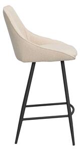 Rowico Béžová plyšová barová židle Sierra