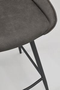 Rowico Tmavě šedá barová židle Sierra