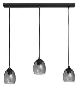 Lustr na lanku BRILLANT 3xE27/15W/230V šedá
