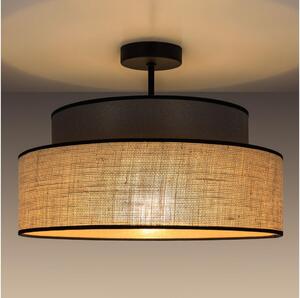 Přisazený lustr BOHO 1xE27/60W/230V pr. 40 cm hnědá/béžová