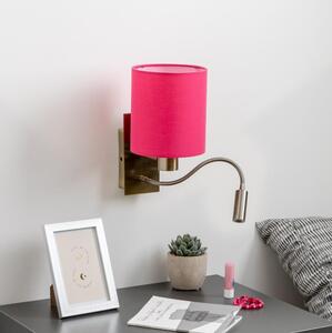 Brilagi - LED Nástěnná lampa NUBILA 1xE27/25W/230V + LED/3W mosaz/růžová